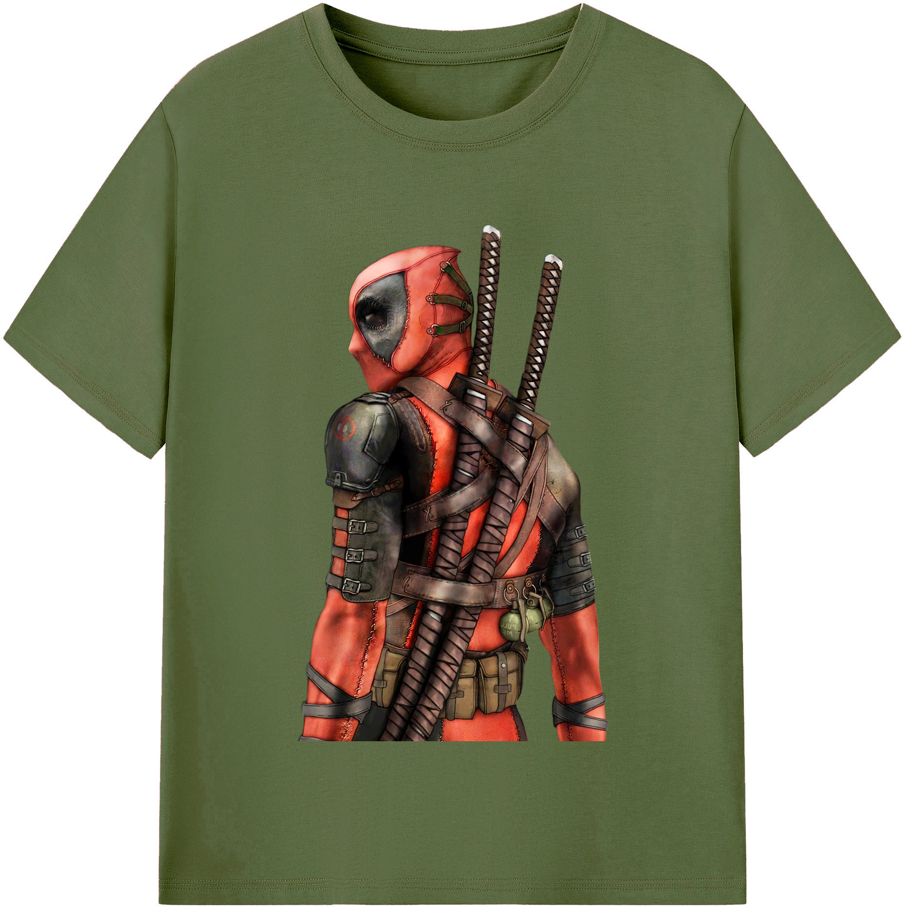 （画像用） Deadpool デッドプール 綿100％半袖Tシャツ（フロントプリント）